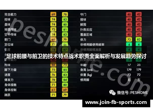 足球前腰与前卫的技术特点战术职责全面解析与发展趋势探讨
